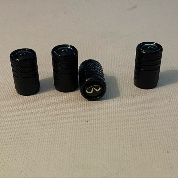 Infinity valve Stem caps in black set of 4 NWT - Picture 3 of 4